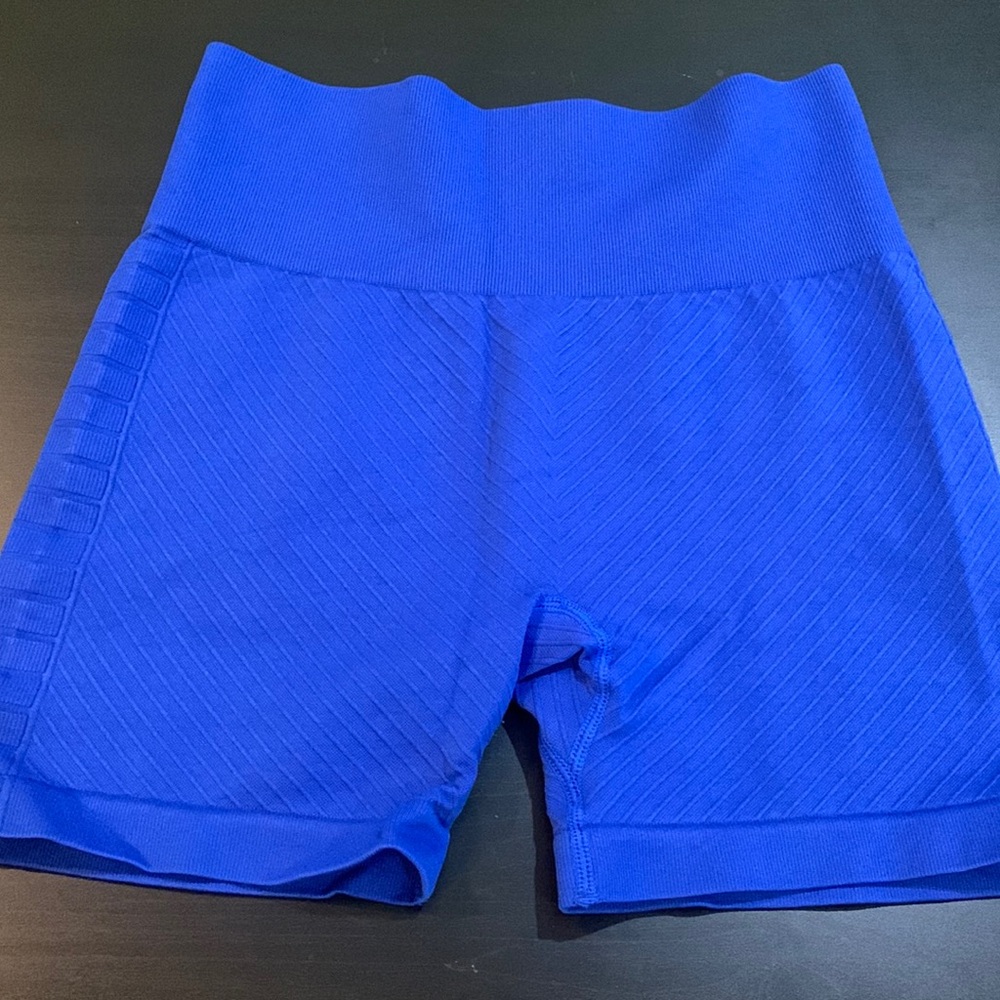 Royal blue zyia biker shorts